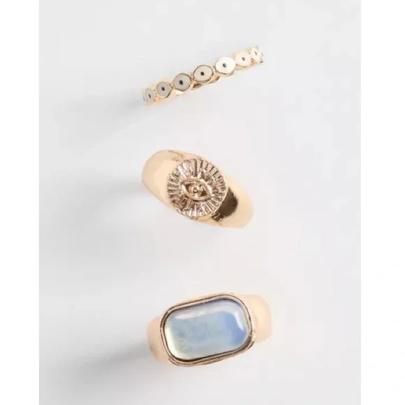 Torrid Elegant Gold Tone Women's Ring Set - Picture 1 of 4